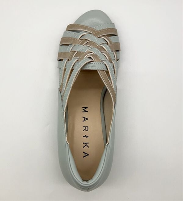 BELLUNA（ベルーナ）の「４Ｅ配色メッシュオープントゥパンプス（パンプス）」｜詳細画像