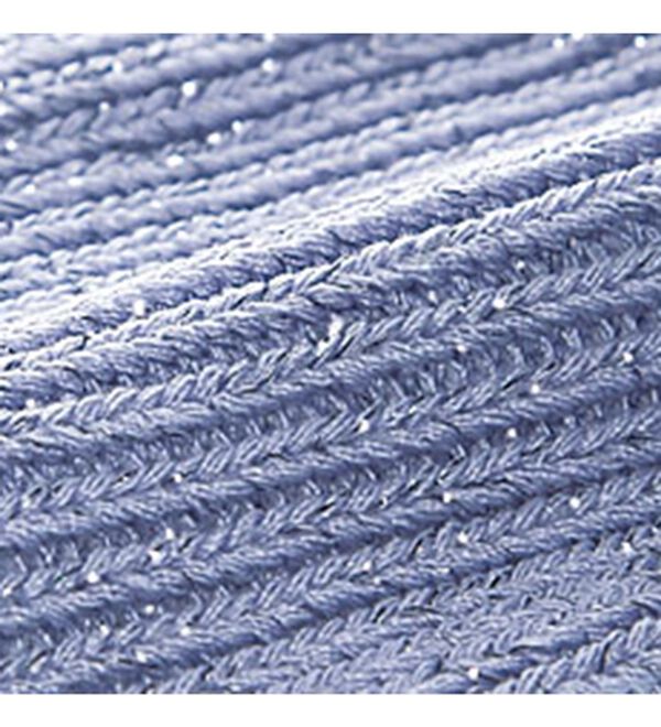 BELLUNA（ベルーナ）の「前後で着れる！ラメ入り透かし編リボンデザインニット（ニット・セーター）」｜詳細画像