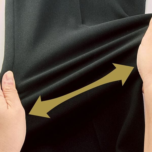 BELLUNA（ベルーナ）の「洗えるストレッチ素材！重ね着風デザインセットアップ（ブラックフォーマル（喪服・礼服））」｜詳細画像