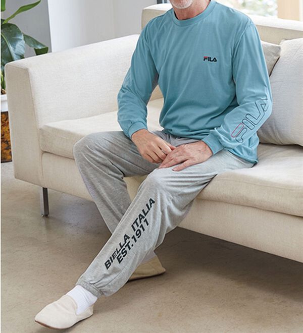 「＜フィラ＞ブランドデザインホームスーツ上下セット（メンズルームウェア）」｜詳細画像