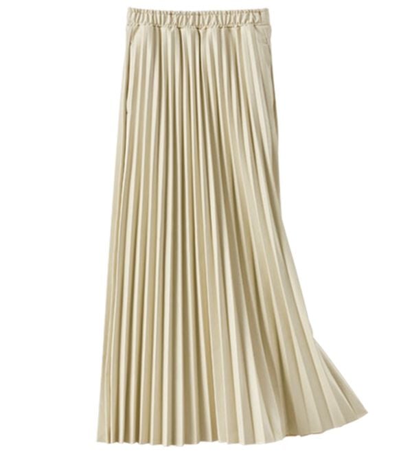 BELLUNA（ベルーナ）の「レザーライクプリーツスカート（ロングスカート）」｜詳細画像