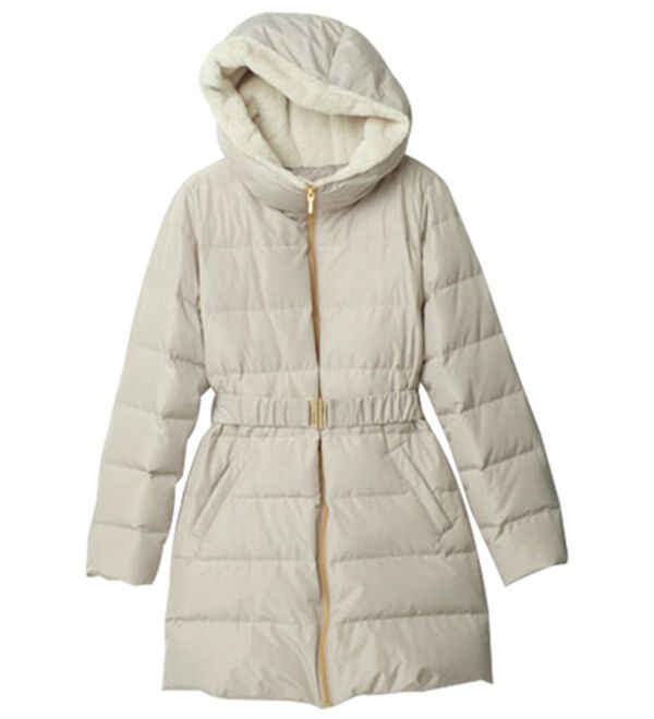 RANAN（ラナン）の「暖かファーフード使いすっきりダウンコート（ダウンコート・ジャケット・ベスト）」｜詳細画像