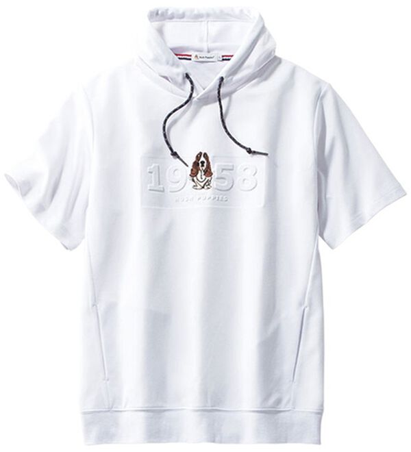 「＜ハッシュパピー＞パーカーＴシャツ（メンズパーカー）」｜ホワイト