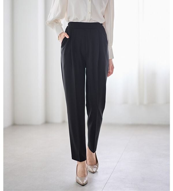 GeeRA（ジーラ）の「【２点セット】ニットツイードジレベストセットアップスーツ（パンツスーツ）」｜詳細画像