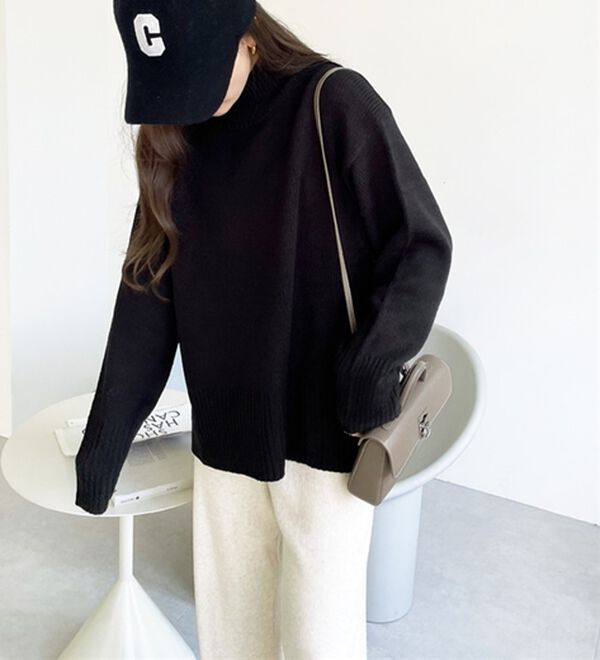 GeeRA（ジーラ）の「バックスリットニットトップス（ニット・セーター）」｜詳細画像