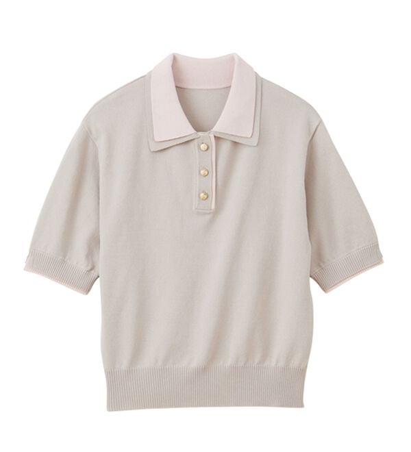 RANAN（ラナン）の「ダブルカラーポロニット（ニット・セーター）」｜詳細画像