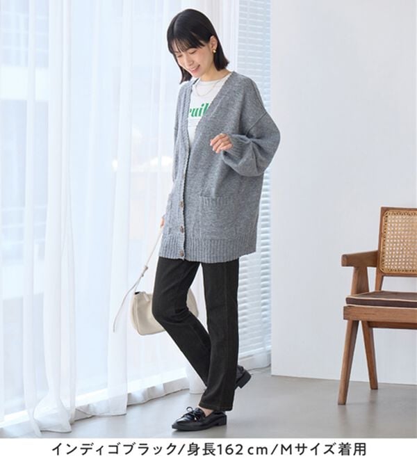 Viola e Viola（ヴィオラ エ ヴィオラ）の「楽ちんゆったり裏起毛デニムレギンスパンツ（フルレングスパンツ）」｜詳細画像