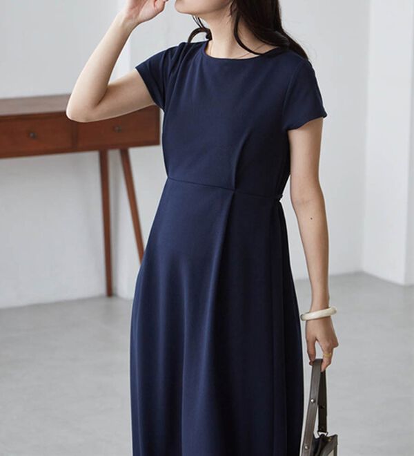 RANAN（ラナン）の「上品見えバックギャザーワンピース（その他ワンピース）」｜詳細画像