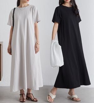 RANAN（ラナン）の「【5つの機能付】ひんやりポケット付マキシワンピース（その他ワンピース）」｜詳細画像