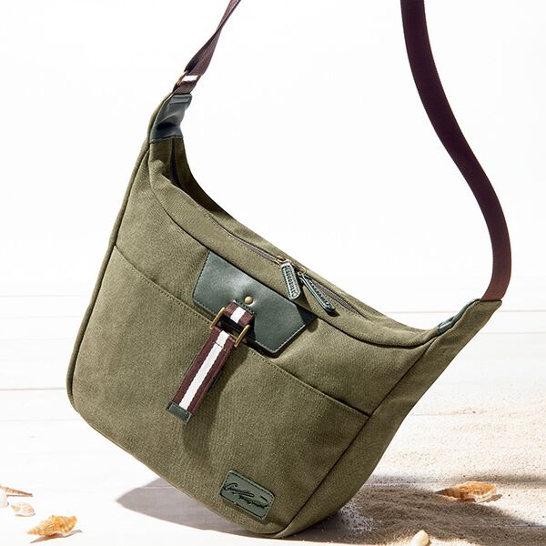 クロコダイル＞洗い加工帆布クロスボディバッグ - ベルーナ【公式】 