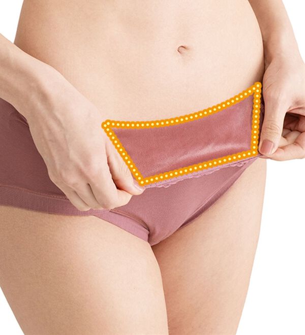 LAVIENNE（ラヴィエンヌ）の「お腹の冷えから守る！ひみつの温もり綿混ショーツ　単品（ショーツ）」｜詳細画像