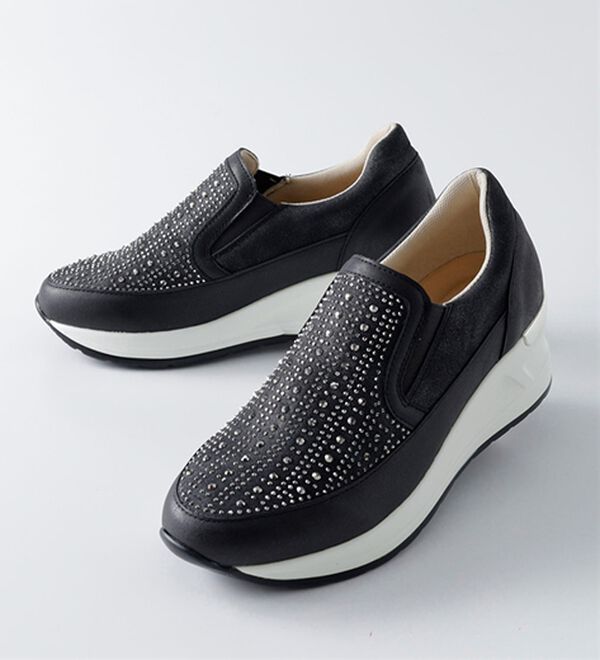 BELLUNA（ベルーナ）の「４Ｅ厚底ビジュースリッポン（スリッポン）」｜詳細画像