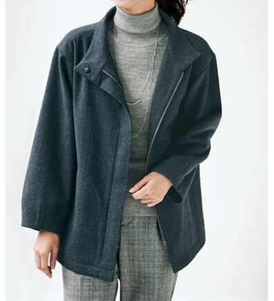 BELLUNA（ベルーナ）の「リサイクルウール混ショートコート（ショートコート）」