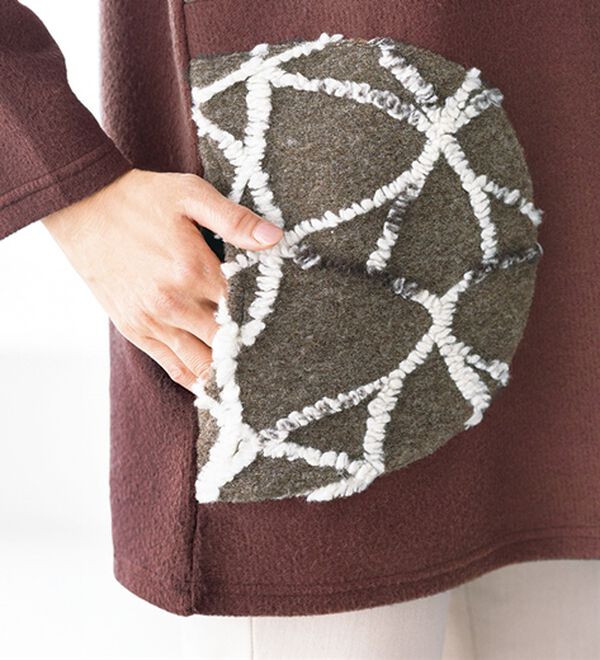 ルフラン（ルフラン）の「【２色組】圧縮ジャカード暖かチュニック（チュニック）」｜詳細画像