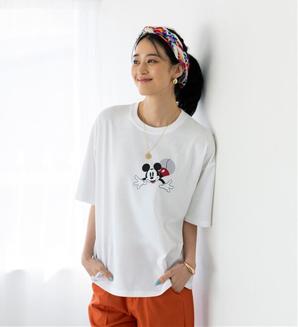 BELLUNA（ベルーナ）の「＜Ｄｉｓｎｅｙ＞綿混素材ゆるっとＴシャツ（カットソー）」｜詳細画像