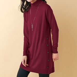 BELLUNA（ベルーナ）の「メリノウール１００％タートルネックチュニック（チュニック）」｜詳細画像