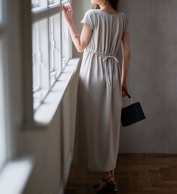 RANAN（ラナン）の「上品見えバックギャザーワンピース（その他ワンピース）」｜詳細画像