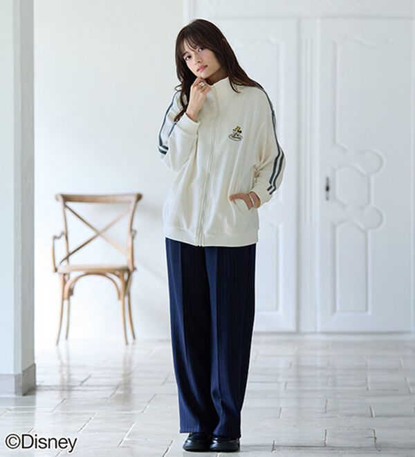 BELLUNA（ベルーナ）の「＜Ｄｉｓｎｅｙ＞【ミッキー＆ミニー】裏毛トラックジャケット（ブルゾン）」｜詳細画像