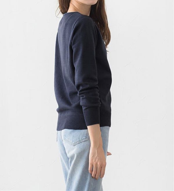 Pierrot（ピエロ）の「【Ｓ～３Ｌ】ネックが選べるプレミアムカシミヤタッチニット（ニット・セーター）」｜詳細画像