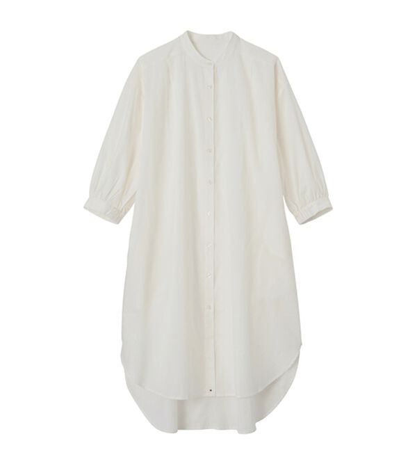 RANAN（ラナン）の「綿１００％　ロング丈シャツブラウス（チュニック）」｜詳細画像