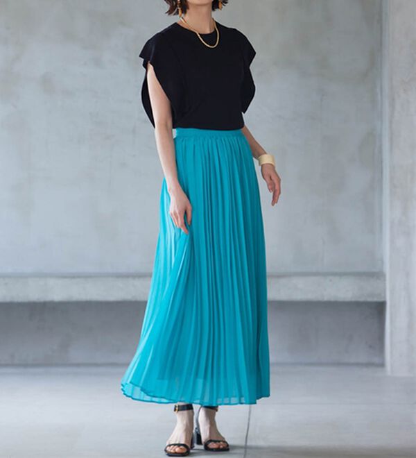 RANAN（ラナン）の「プリーツロングスカート（ロングスカート）」｜詳細画像