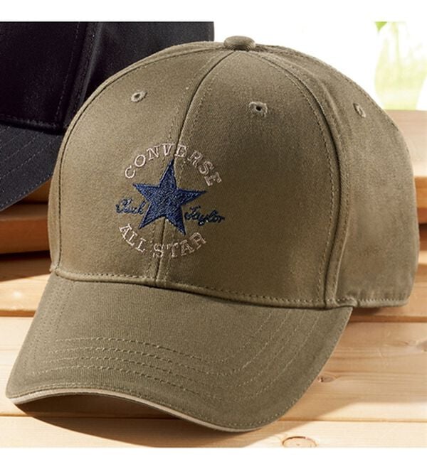 「深めが嬉しい！ブランドすっぽりキャップ（メンズ帽子）」｜コンバースカーキ
