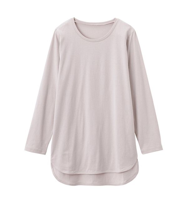 RANAN（ラナン）の「綿100％ラウンドヘムチュニック＜オーガニックコットン＞＜Beautiful Cotton＞（カットソー）」｜詳細画像