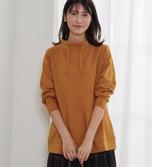 BELLUNA（ベルーナ）の「ワイドネックサイド切替プルオーバー（カットソー）」｜オレンジ