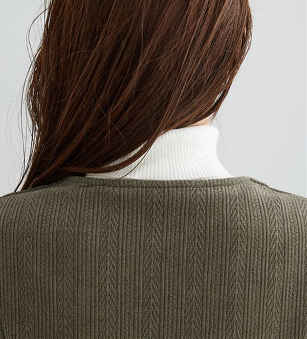 BELLUNA（ベルーナ）の「モールジャカード素材ジャンパースカート（ジャンパースカート）」｜詳細画像