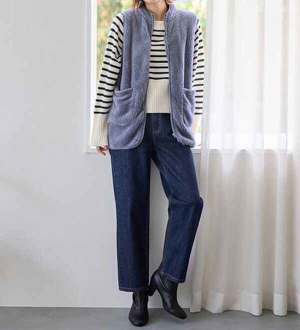 LAVIENNE（ラヴィエンヌ）の「ふわふわ暖かフリースベスト（ベスト）」｜詳細画像