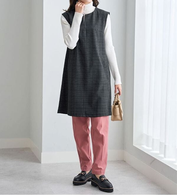 BELLUNA（ベルーナ）の「ウーリッシュ素材ジャンパースカート（ジャンパースカート）」｜詳細画像