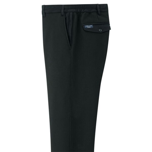 「≪ＴＶ限定★≫＜コムルヴァン・オム＞お父さんの裏シャギー７得パンツ（メンズフルレングスパンツ）」｜ブラック