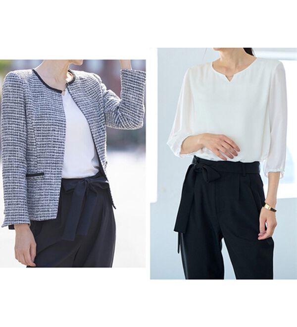 RANAN（ラナン）の「【４点セット】入学式卒業式に！選べるボトムスーツセット（パンツスーツ）」｜詳細画像