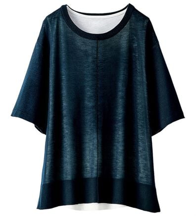 BELLUNA（ベルーナ）の「シアーニットプルオーバーアンサンブル（アンサンブル）」