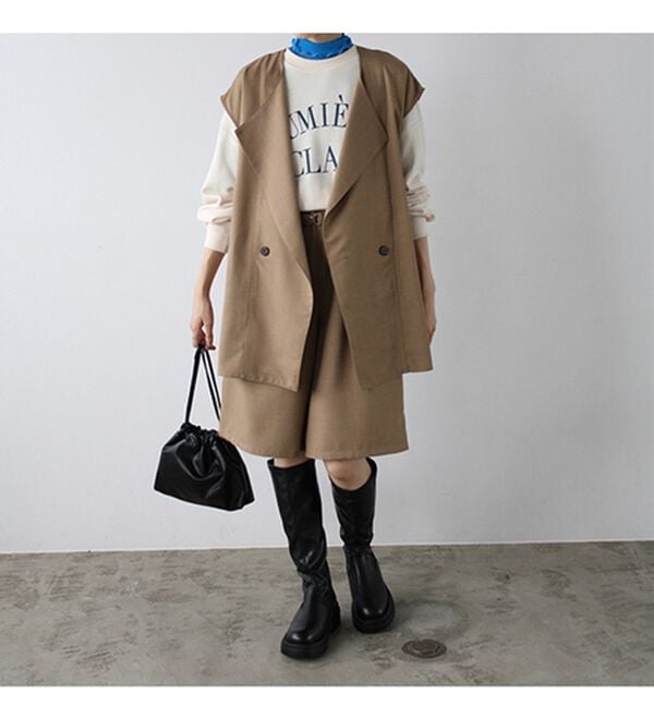 GeeRA（ジーラ）の「ベルト付ショートパンツ（その他パンツ）」｜詳細画像