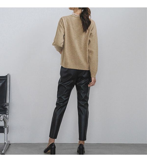 RANAN（ラナン）の「パール調ビジュー使いカーディガン（ニットカーディガン）」｜詳細画像