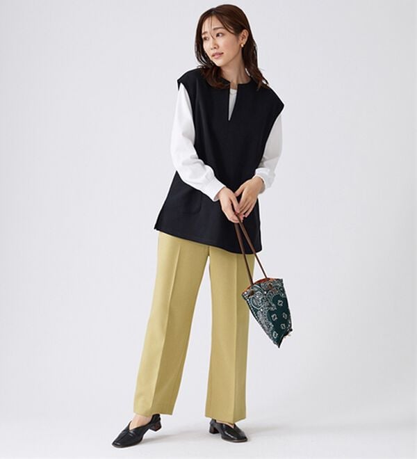 BELLUNA（ベルーナ）の「【Ｗｏｏｌｉｓｈ】美脚ワイドパンツ（ワイドパンツ・ガウチョ）」｜詳細画像