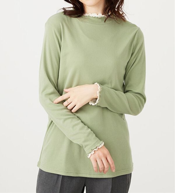 BELLUNA（ベルーナ）の「重ね着風フリル衿プルオーバー（カットソー）」｜詳細画像