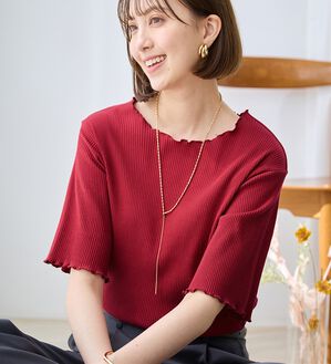 Viola e Viola（ヴィオラ エ ヴィオラ）の「ひんやリブ　メロウデザイントップス（カットソー）」｜詳細画像