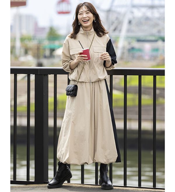 BELLUNA（ベルーナ）の「はっ水！ナイロンバルーンジャケット（ブルゾン）」｜詳細画像