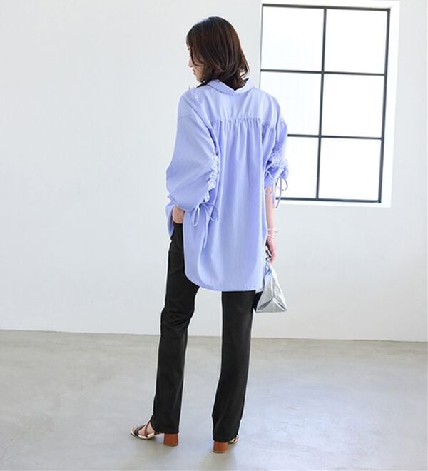 BELLUNA（ベルーナ）の「【選べる股下】ジャストフィットらくらくパンツ（フルレングスパンツ）」｜詳細画像