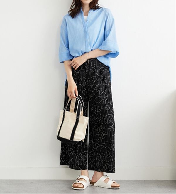 BELLUNA（ベルーナ）の「なめらか素材ゆったりプリーツパンツ（ワイドパンツ・ガウチョ）」｜詳細画像