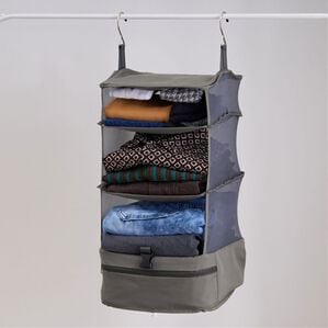 iellio（イエリオ）の「吊り下げ圧縮トラベルポーチ（その他日用品）」｜グレー