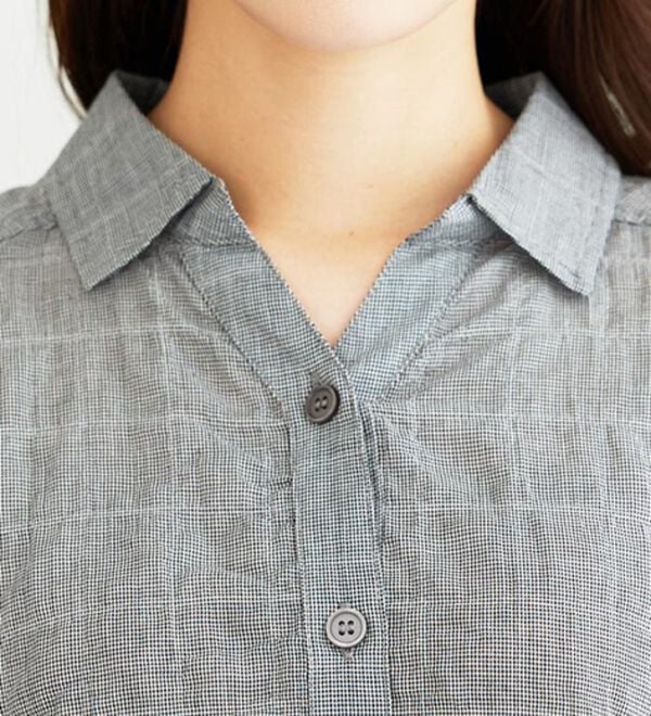 BELLUNA（ベルーナ）の「綿混テンセルぽこぽこシアーシャツチュニック（チュニック）」｜詳細画像