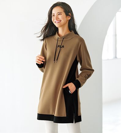 BELLUNA（ベルーナ）の「＜ＦＩＬＡ＞配色切替チュニックワンピース（チュニックワンピース）」