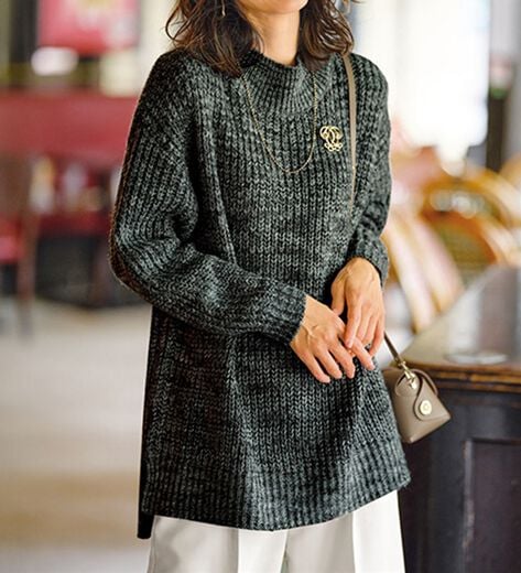 SONO ソーノ レイヤードフレアニットプルオーバー sono ソーノ ニット