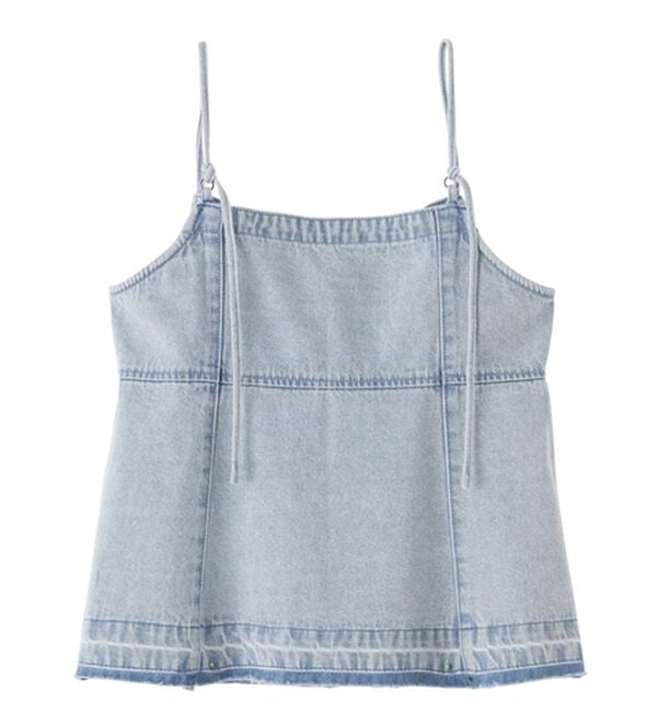 RANAN（ラナン）の「デニム素材キャミビスチェ（タンクトップ・キャミソール）」｜詳細画像