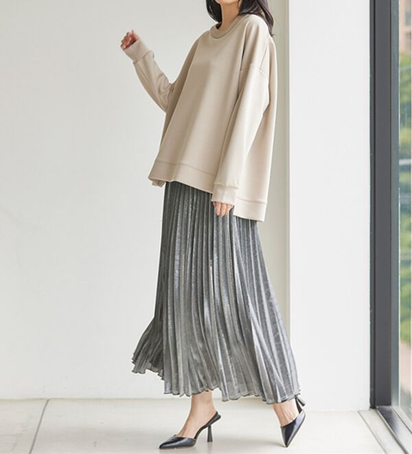 RANAN（ラナン）の「シャイニープリーツスカート（ロングスカート）」｜詳細画像
