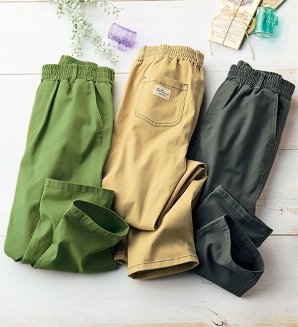 ルフラン（ルフラン）の「ラクばきコットン混パンツ＜ポプル＞（フルレングスパンツ）」｜詳細画像