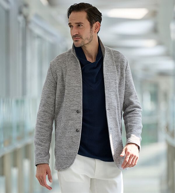 「＜コムルヴァン・オム＞男前！スタンドジャケット（メンズジャケット）」｜詳細画像